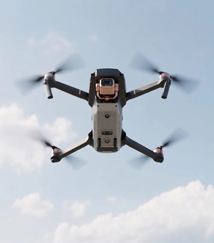 Drohne im Flug, Anwendungsfall für das Anori Low-Voltage BMS in Drohnen und UAV