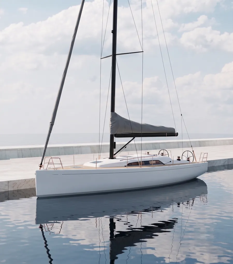 Segelyacht im Hafen, Anwendungsfall für das Anori Low-Voltage BMS in Marine-Anwendungen