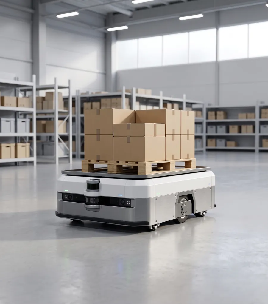 Autonomer Transportroboter im Lager, Anwendungsfall für das Anori Low-Voltage BMS in der Robotik